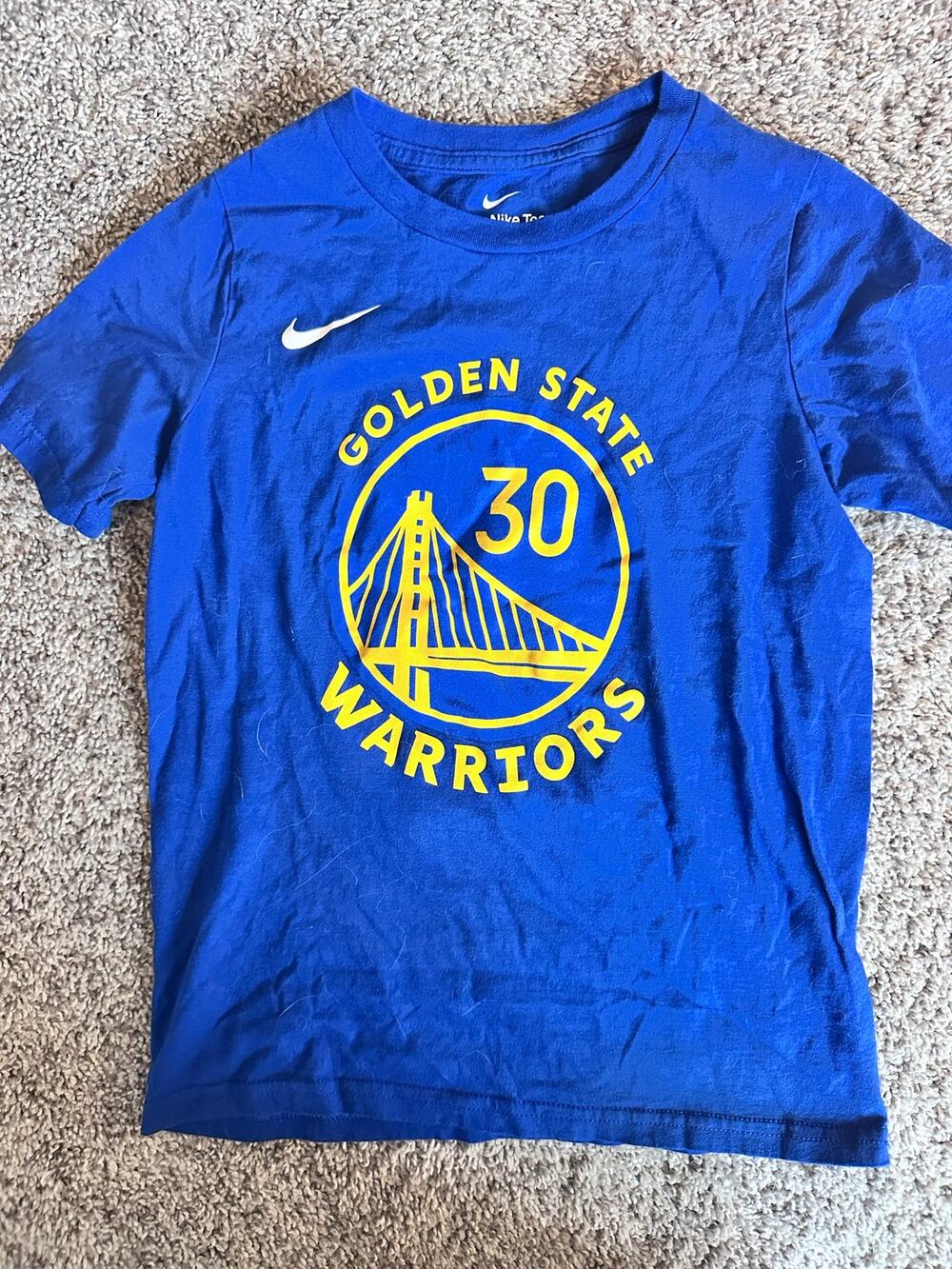 Nike Boys Size Small (S 8) Golden State Warriors Graphic T-Shirt